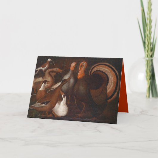 ターキーダック詩ThanksgIving inside greeting C シーズンカード (正面)