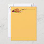ターキーディナーレシピ空白のカード ポストカード (正面/裏面)