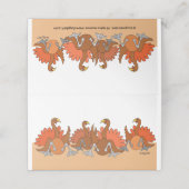 ターキーディナー座席表 プレイスカード (外部開封)