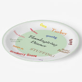 ターキーディナー紙プレート ペーパープレート (アングル)