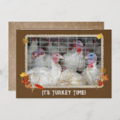 ターキーデイディナー招待状 招待状 (正面/裏面)