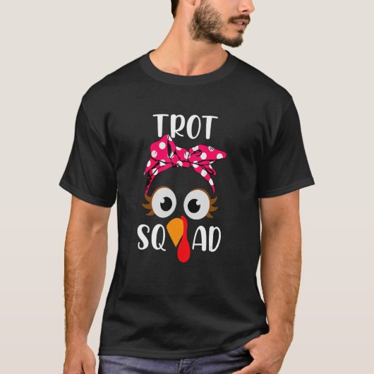 ターキートロットランニングスクワッドの衣服 Tシャツ (正面)