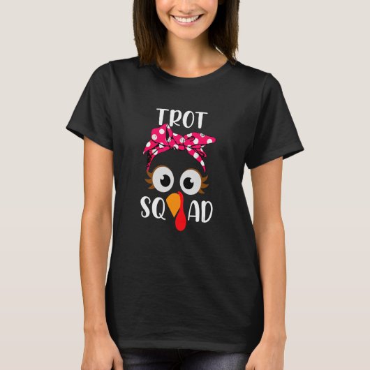 ターキートロットランニングスクワッドの衣服 Tシャツ (正面)