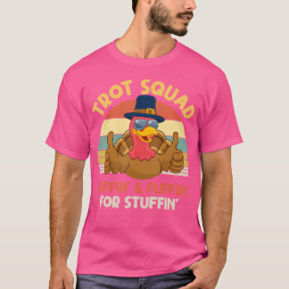 ターキートロット スクワッド 5K ランニング ハッフィン アンド パフィン フォー Tシャツ