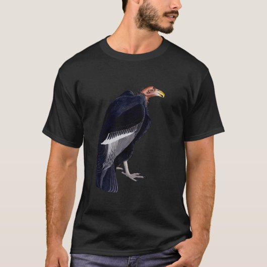 ターキーハゲワシのビンテージイラスト Tシャツ (正面)