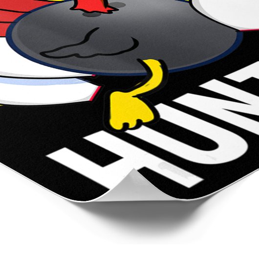 ターキーハンターズボーリングおもしろいボーリングギフト ポスター (角)