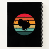 ターキーバード動揺してヴィンテージ感謝祭レシピ ノートブック (裏面)