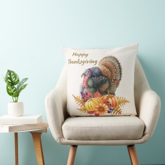 ターキーパンプキンサンクスギビング装飾用クッション クッション (椅子)