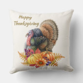 ターキーパンプキンサンクスギビング装飾用クッション クッション (裏面)