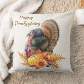 ターキーパンプキンサンクスギビング装飾用クッション クッション (ブランケット)