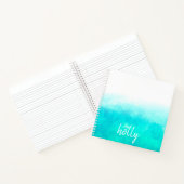 ターキーパーソナライズされたゼのマルブグラデーションリー ノートブック (内部)