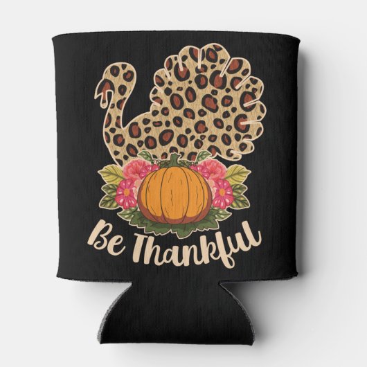 ターキーヒョウ皮かぼちゃパイ感謝祭 缶クーラー (裏面)