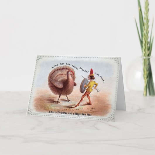 ターキービクトリアンクリスマスカード シーズンカード (正面)