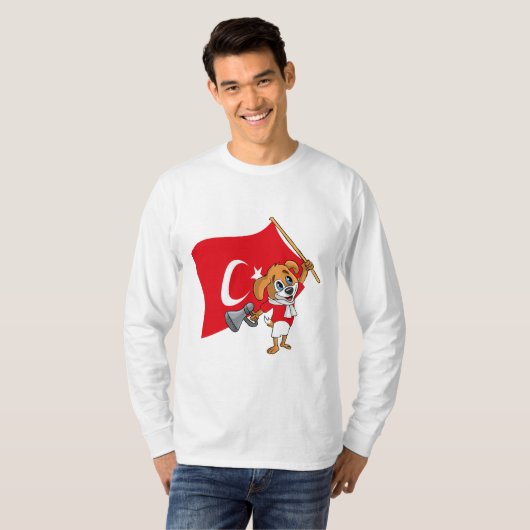 ターキーファンの犬Tシャツ Tシャツ (正面フル)