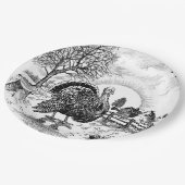 ターキーファームスケッチ ペーパープレート (アングル)