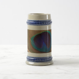 ターキーフェザーグレー/ブルー22オズスタイン ビールジョッキ