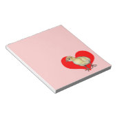 ターキープルトハート ノートパッド (アングル)