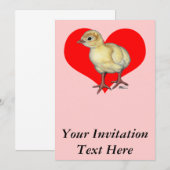 ターキープルトハート 招待状 (正面/裏面)