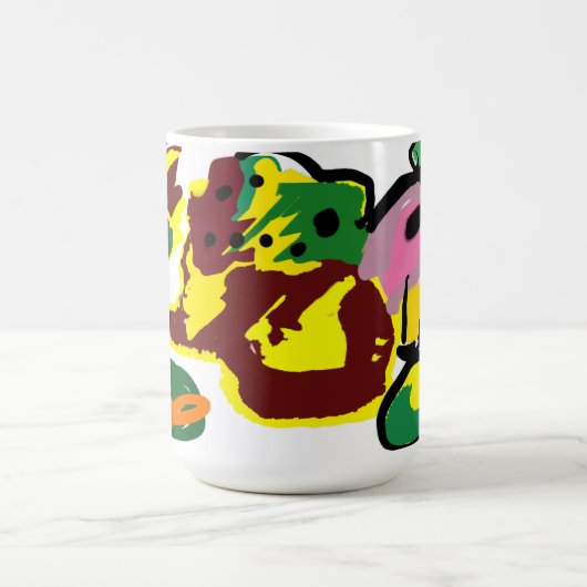 ターキーペイント コーヒーマグカップ (中央)
