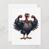 ターキーボディビルディングサンクスギビングデイジムトレーニング シーズンカード (正面/裏面)