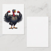 ターキーボディビルディングサンクスギビングデイジムトレーニング ノートカード (正面/裏面)