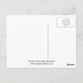 ターキーポイントライト、メリーランド州はがき ポストカード (裏面)