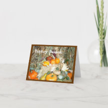 ターキーユーモアのあるシュート感謝祭カード