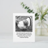 ターキーユーモアのある感謝祭のポストカード シーズンポストカード (スタンド正面)