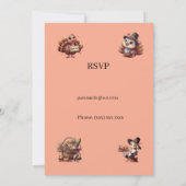 ターキー予測できなフェスティバル感謝祭ディナー 招待状 (裏面)