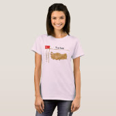 ターキー地図 + 旗 + タイトル Tシャツ (正面フル)