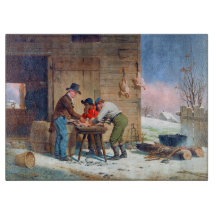 ターキー準備 クリスマス フランシス エドモンズ 1851