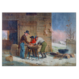 ターキー準備 クリスマス フランシス エドモンズ 1851 カッティングボード