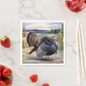 ターキー素朴ファーム感謝祭デコップアート スタンダードカクテルナプキン (インサイチュ)