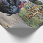 ターキー素朴ファーム感謝祭デコページ ラッピングペーパー (角)