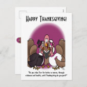 ターキー結婚ズホリディハガキ シーズンポストカード (正面/裏面)