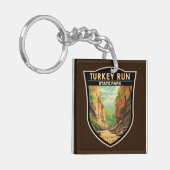 ターキー走州パークインディアナトラベルアートヴィンテージ キーホルダー (正面左)