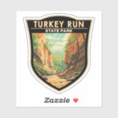 ターキー走州パークインディアナトラベルアートヴィンテージ シール (シート)