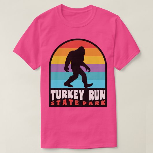 ターキー走州パークレトロサンセット Tシャツ (デザイン正面)