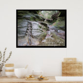 ターキー走州パーク浸食された階段 ポスター (キッチン)