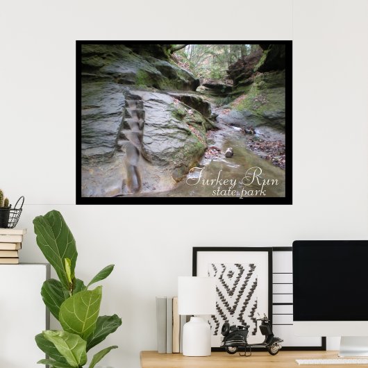 ターキー走州パーク浸食された階段 ポスター (ホームオフィス)