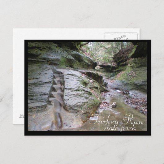 ターキー走州パーク浸食された階段 ポストカード (正面/裏面)