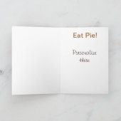 ターキー食べパイ!バージョン2 Thanksgivngカード シーズンカード (内部)