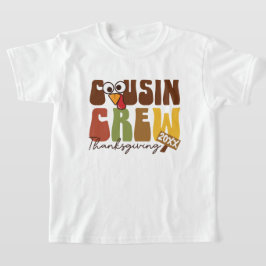 ターキー カズン 仲間たち - かわいい家族の感謝祭 Tシャツ