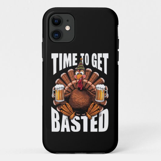 ターキー・サンクスギビング・バスティング・ビール Case-Mate iPhoneケース (裏面)