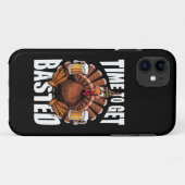 ターキー・サンクスギビング・バスティング・ビール Case-Mate iPhoneケース (裏面(横))