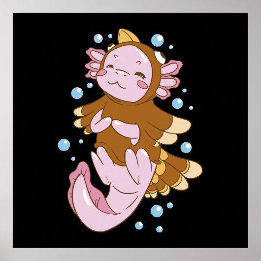 ターキー ディスガイズ アホロートル 楽しい ポスター (正面)