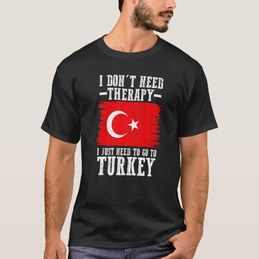 ターキー・トルコ国旗 3 Tシャツ (正面)