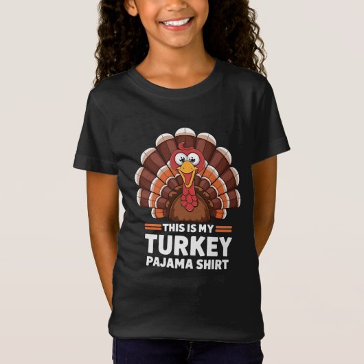 ターキー パジャマ 感謝祭 Tシャツ (正面)