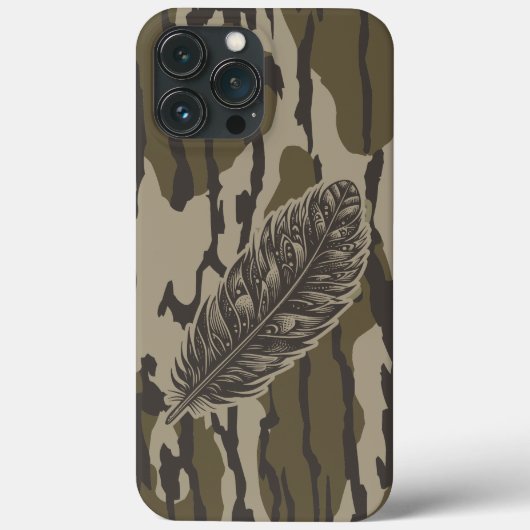 ターキー フェザー ボトムランズ カモ フレスト Case-Mate iPhoneケース (裏面)