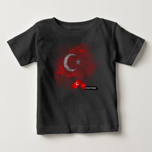 ターキー フラグ ベビーTシャツ (正面)